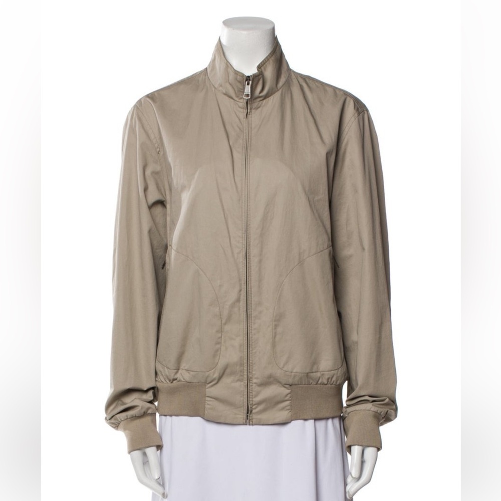 Burberry Tan Bomber Jacket